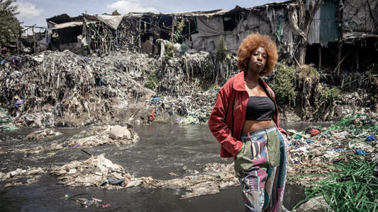 Woman in Gikomba Market in Nairobi, Kenya