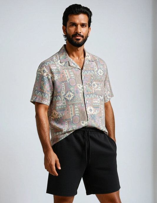 Crazy Short-Sleeved Shirt in M