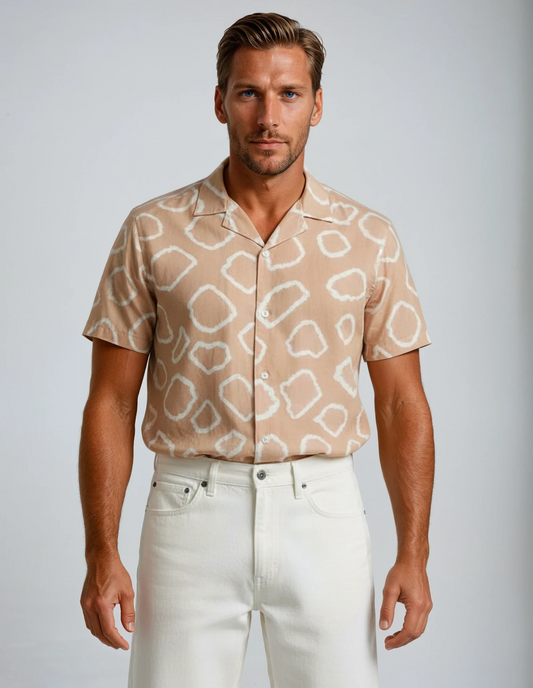 Tie-Dye Crazy Short-Sleeved Shirt in S