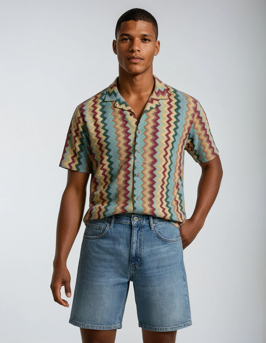 Crazy Short-Sleeved Shirt in XL